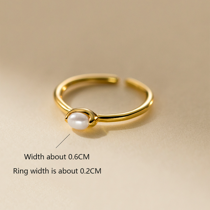 Open Baroque Pearl Ring