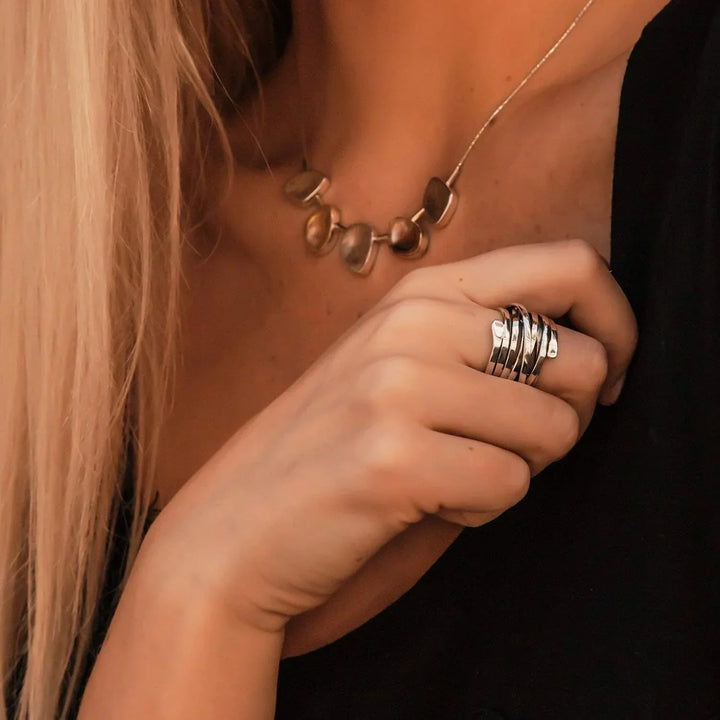 Vintage Thick Layer Silver Ring