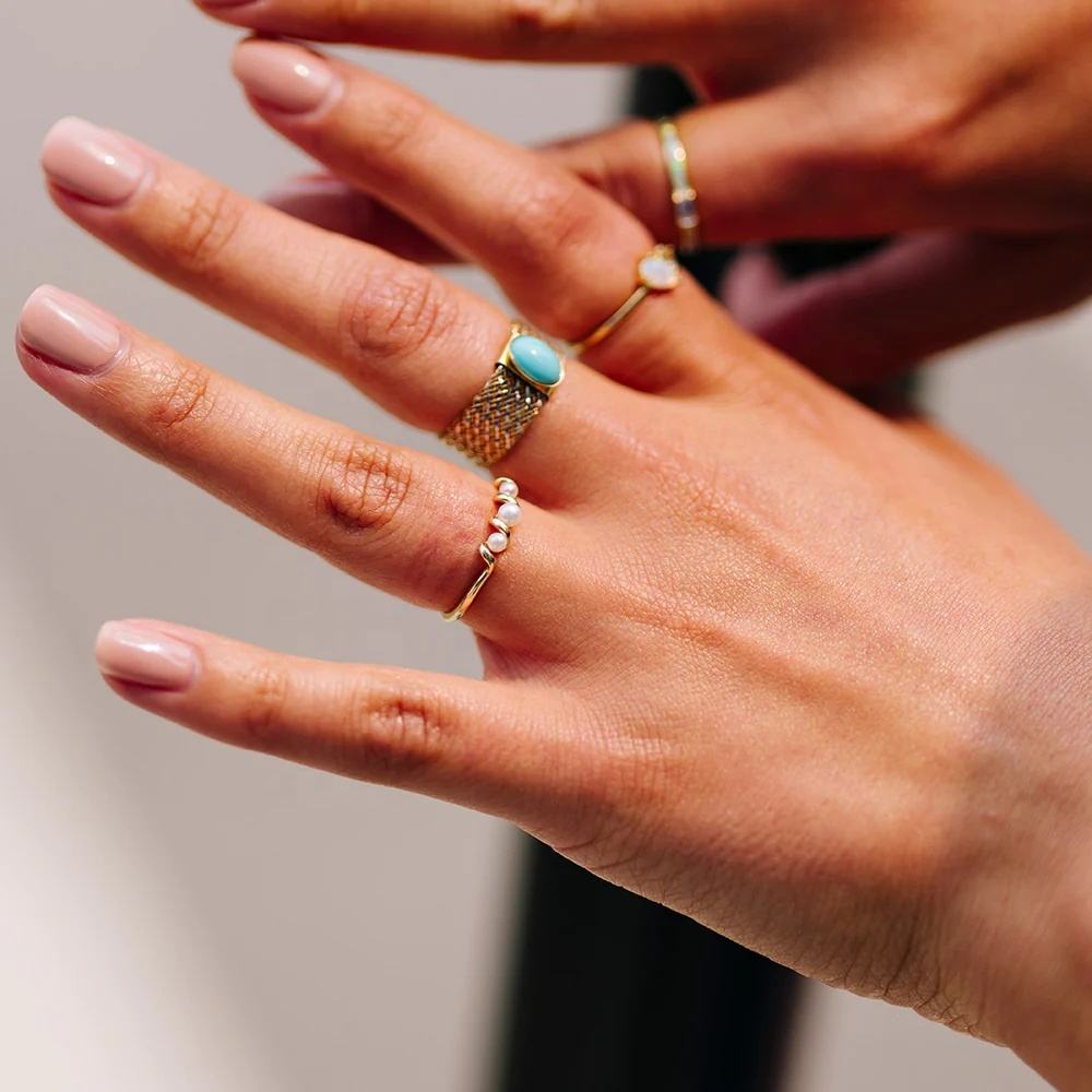 Stacking Freshwater Pearl Ring