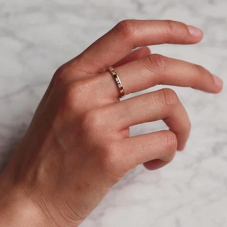 Vintage Gold & Zirconia Ring