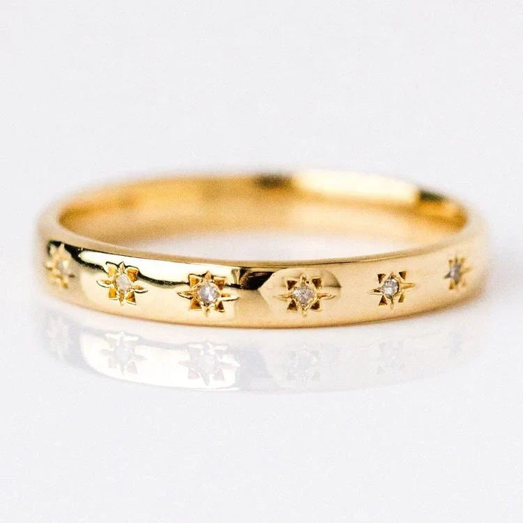Vintage Gold & Zirconia Ring