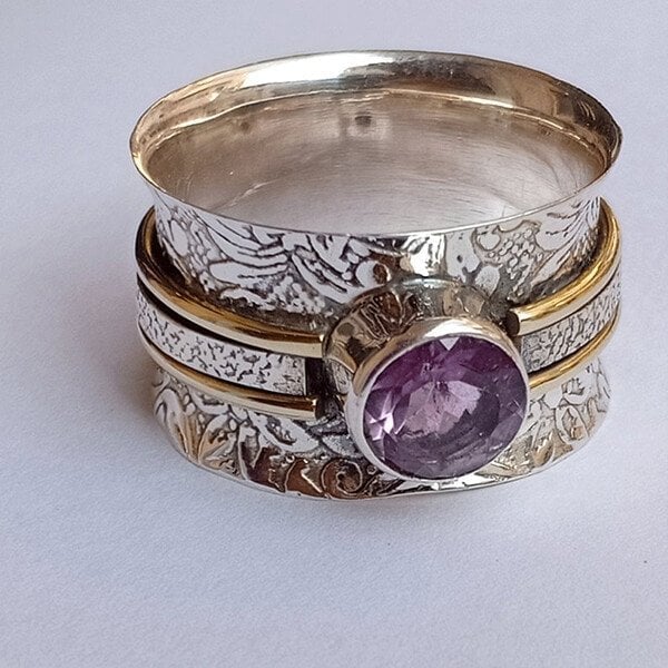 Boho Crystal Meditation Ring