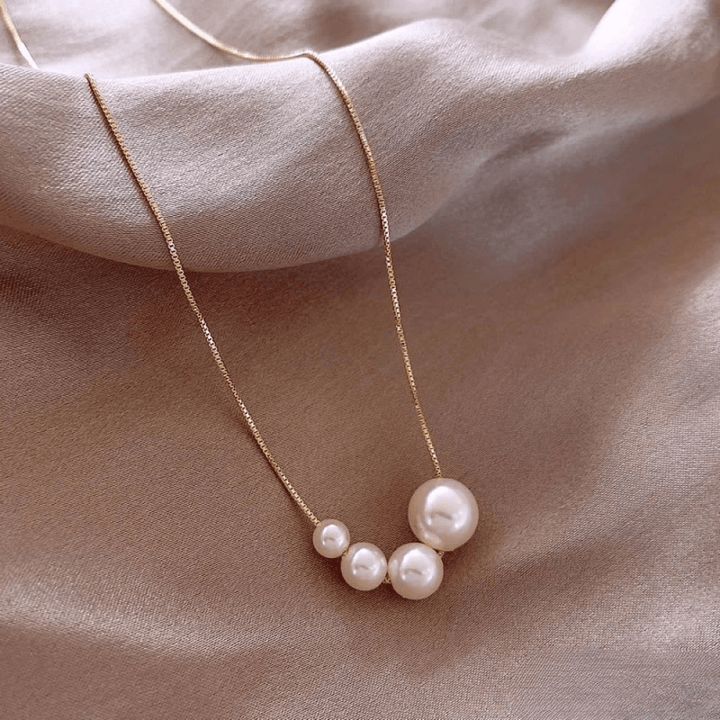 Unique Gold Freshwater Pearl Necklace