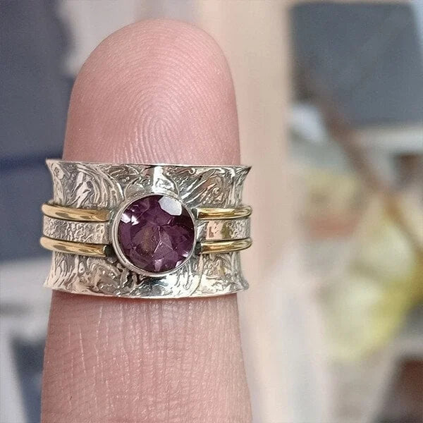 Boho Crystal Meditation Ring