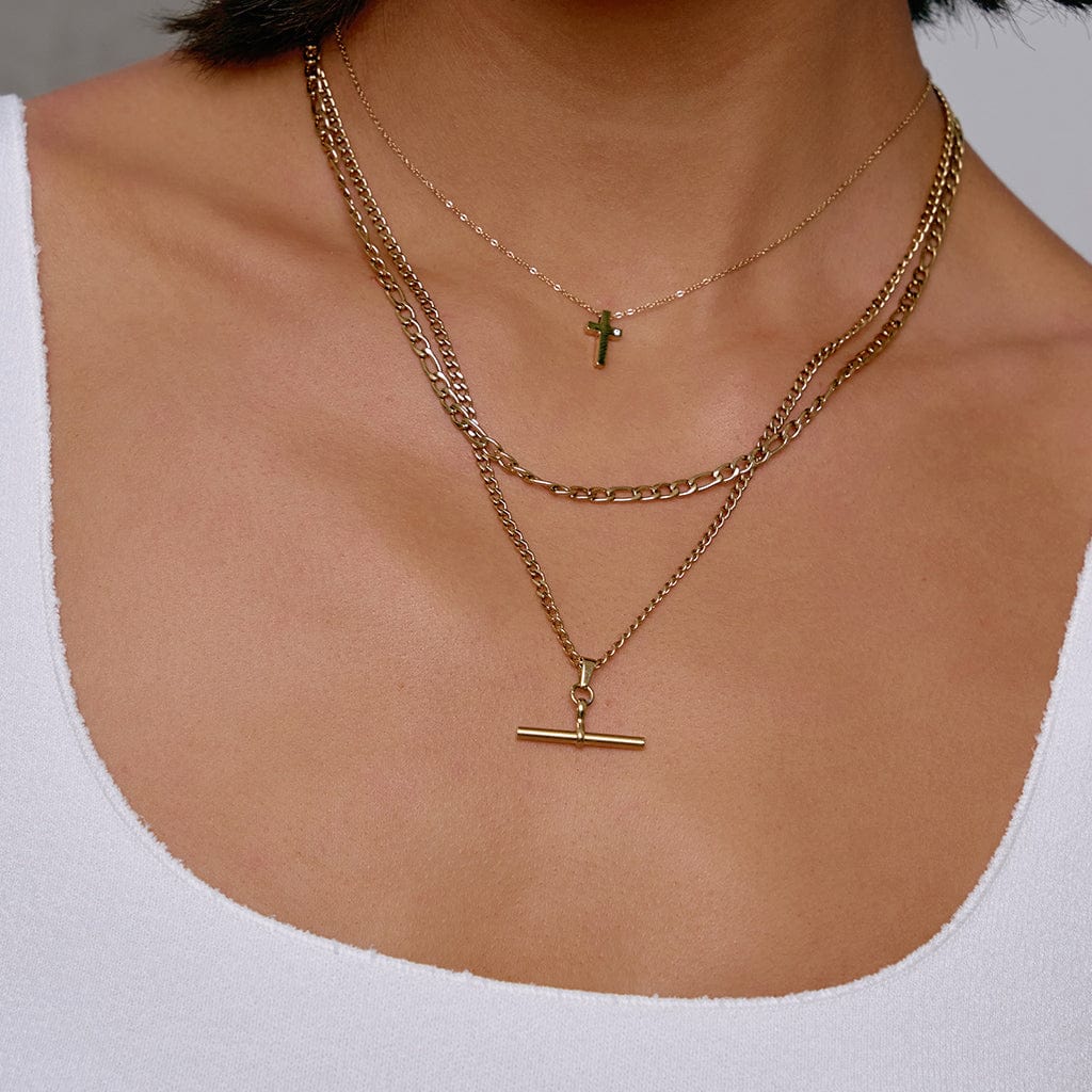 Marcella Double Stack Gold Necklace