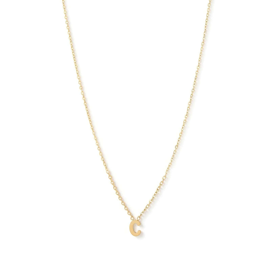 Mini Initial Gold Necklace