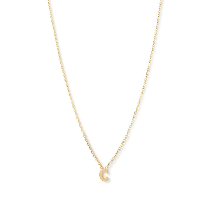Mini Initial Gold Necklace