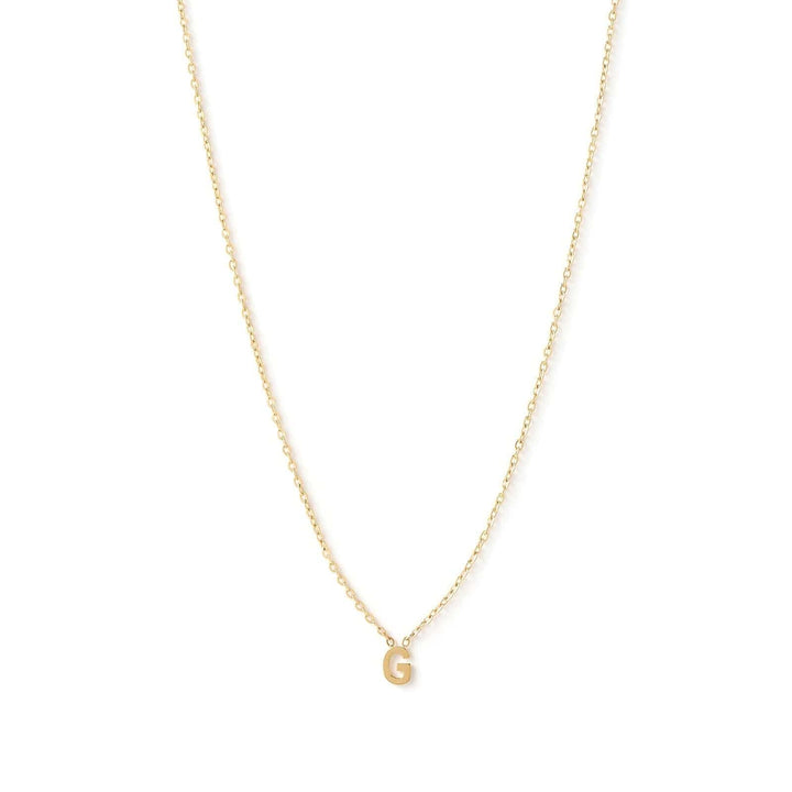Mini Initial Gold Necklace