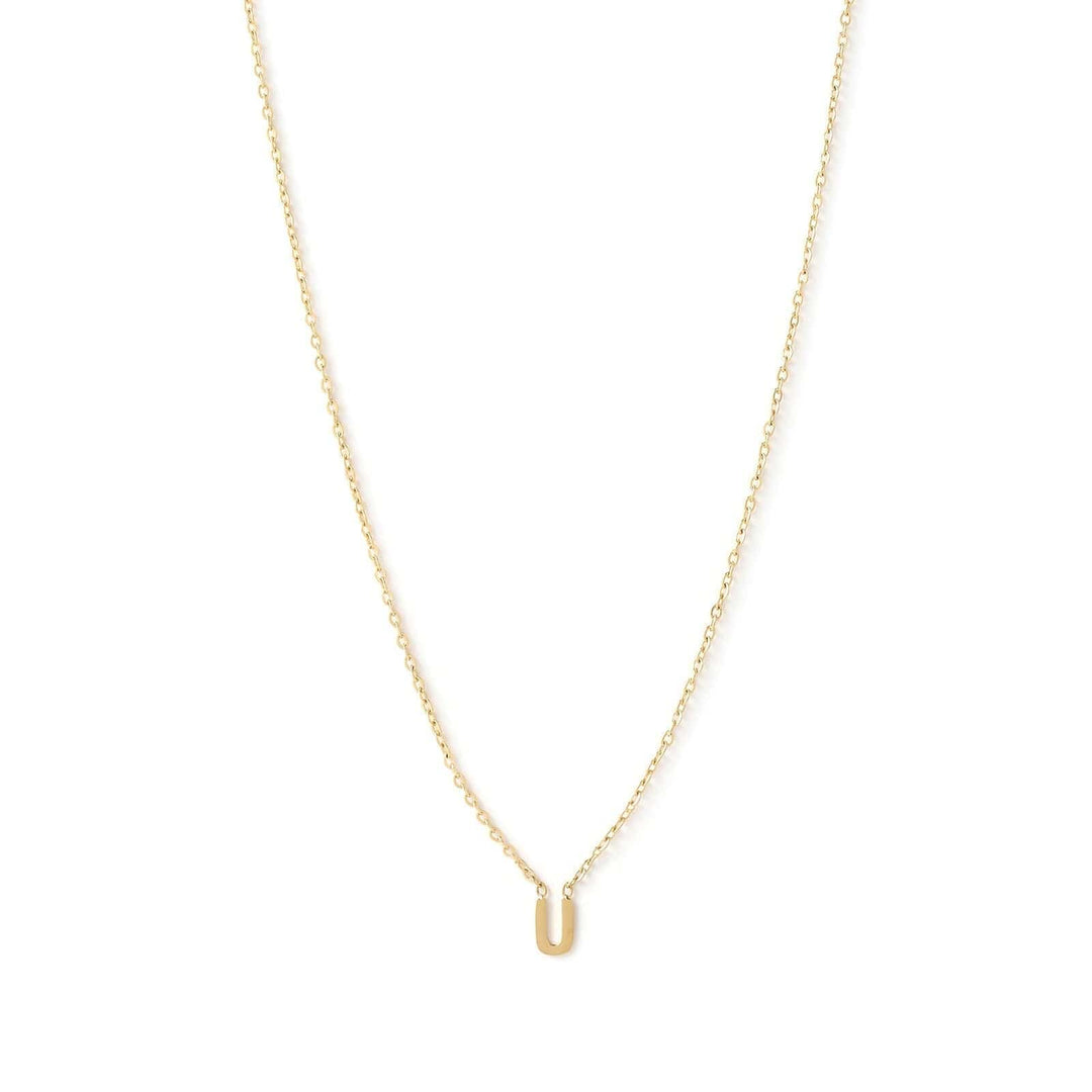 Mini Initial Gold Necklace
