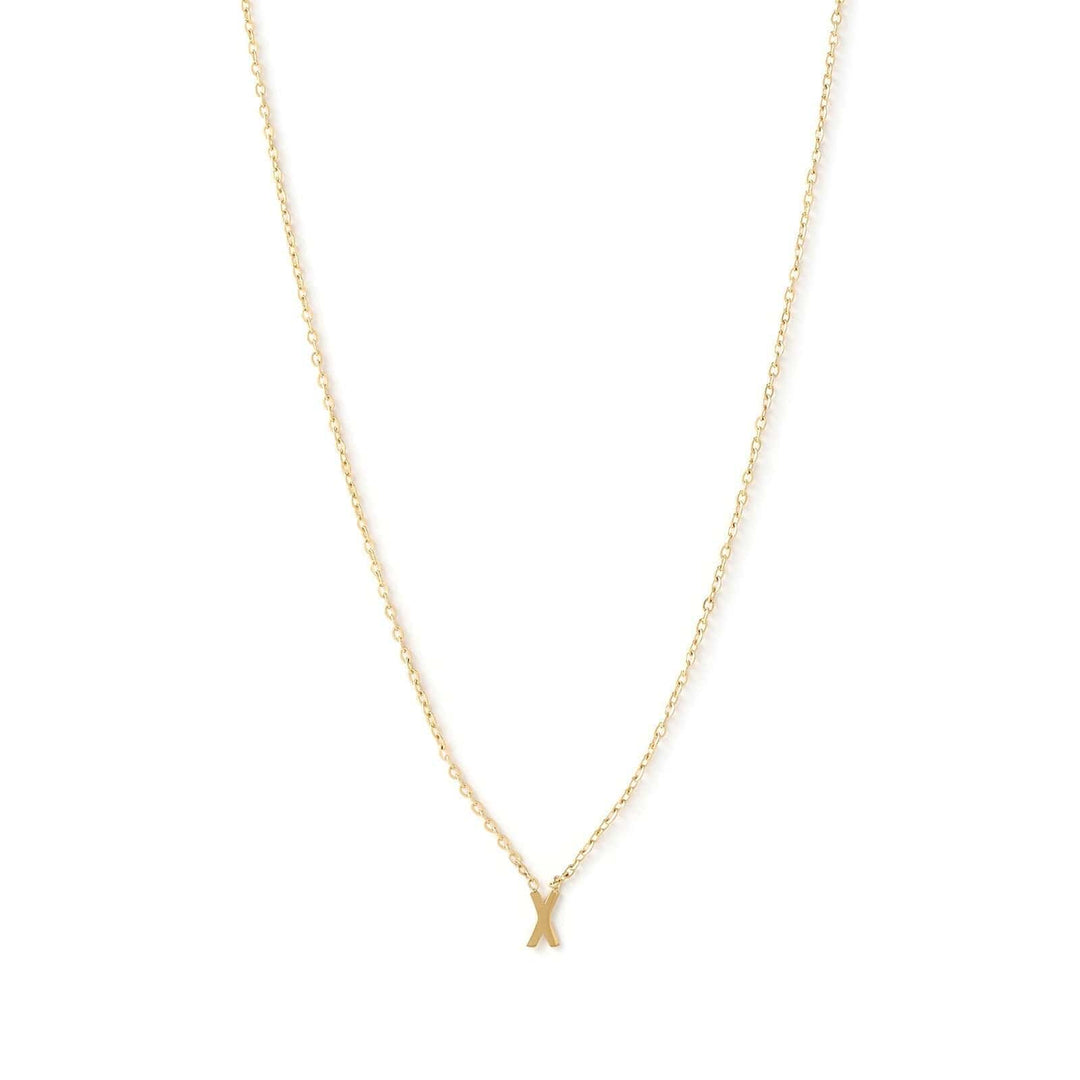 Mini Initial Gold Necklace