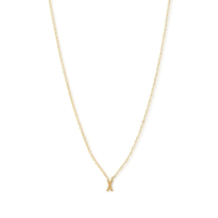 Mini Initial Gold Necklace