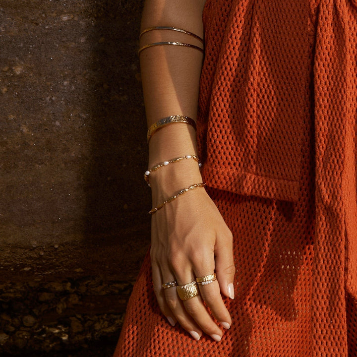 Mimi Pearl and Gold Bracelet