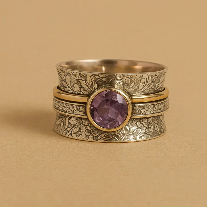 Boho Crystal Meditation Ring